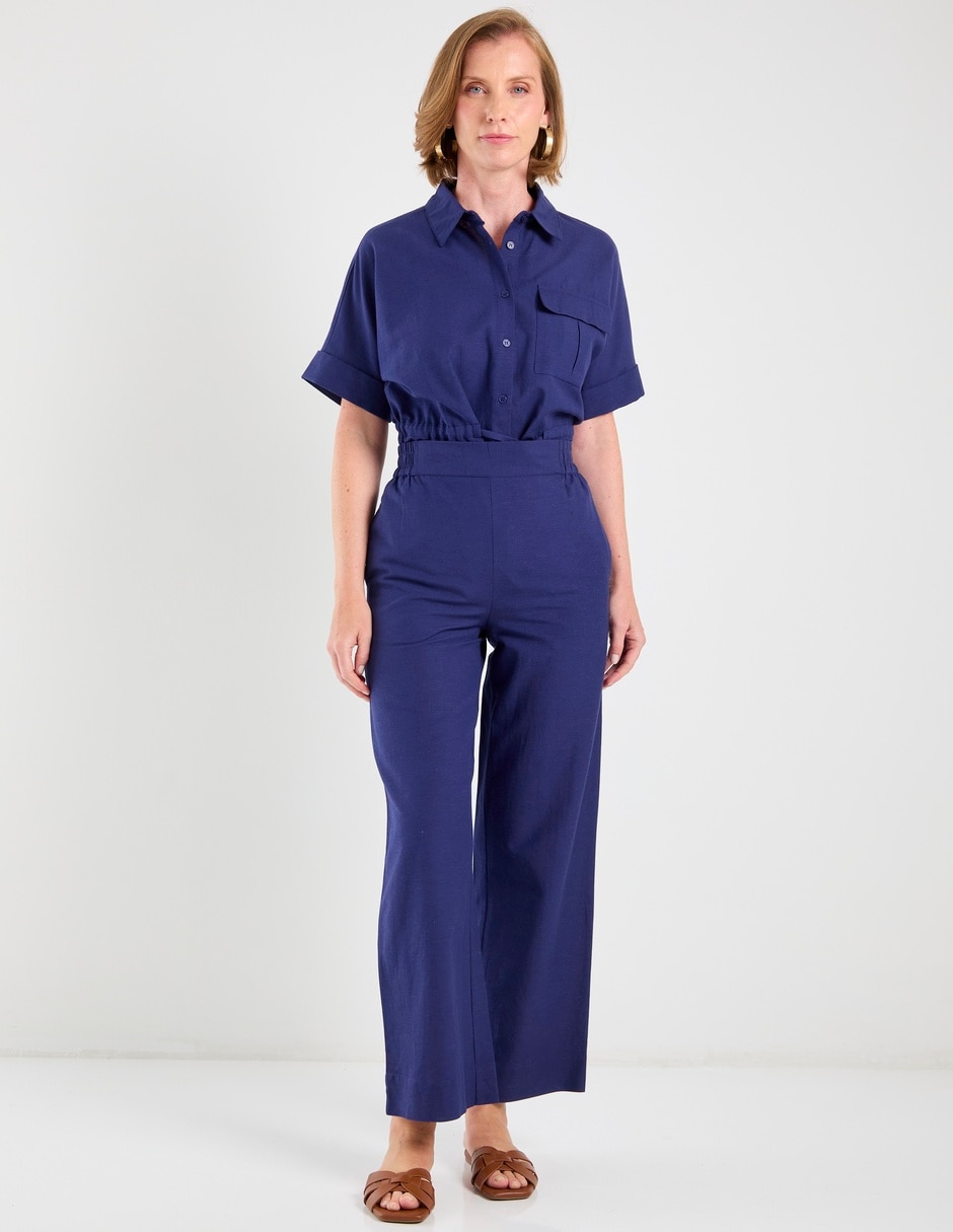 Pantalón relaxed amplio para mujer 4