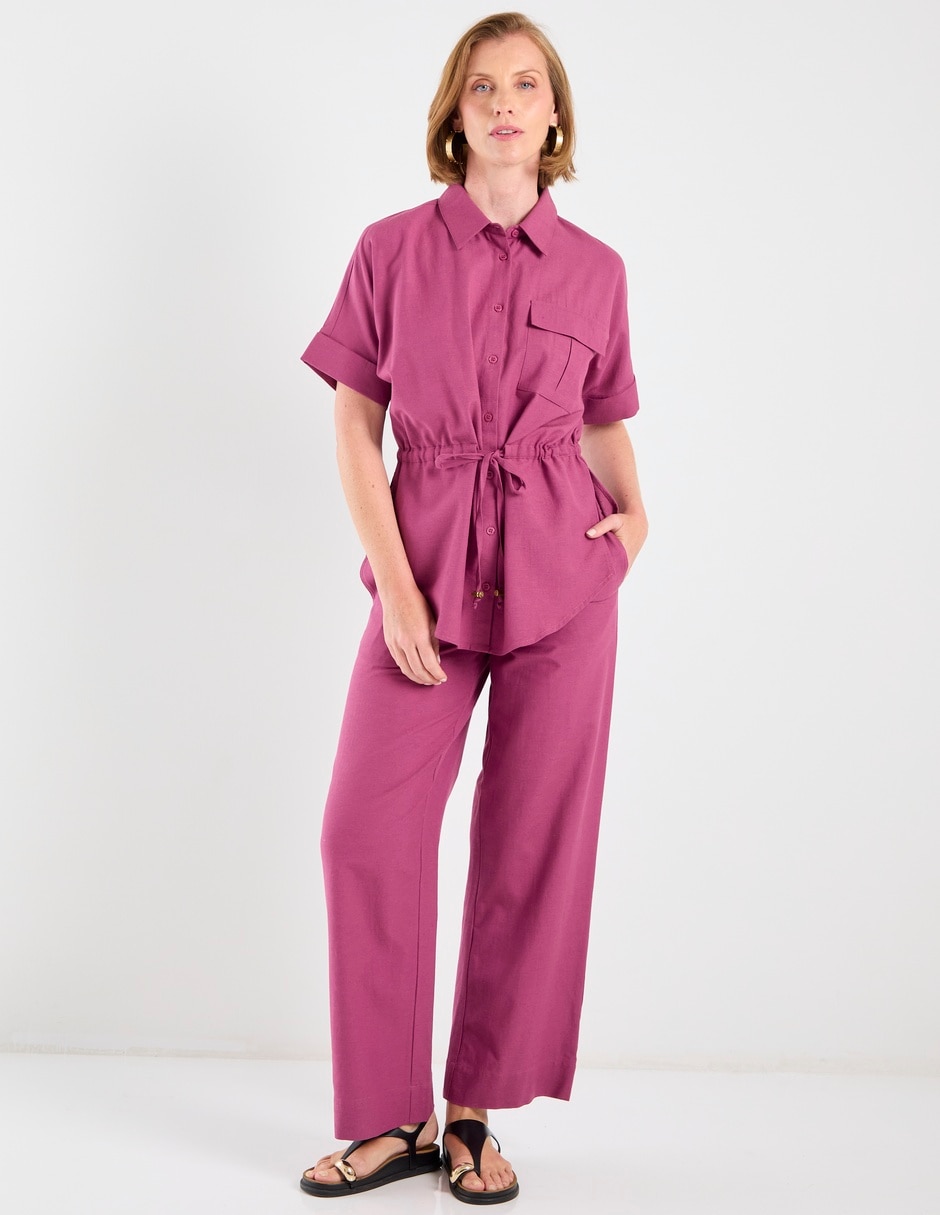 Pantalón relaxed amplio para mujer 5