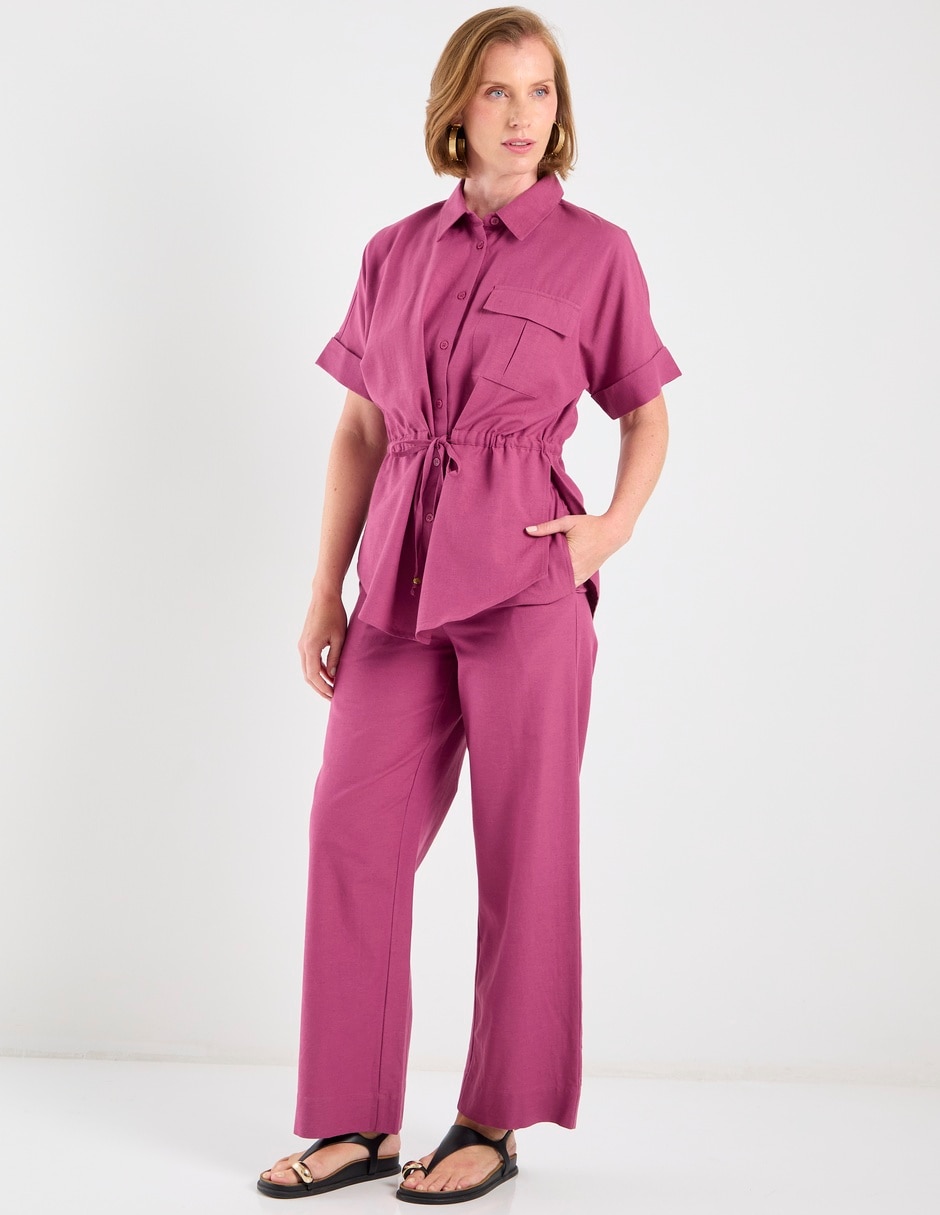 Pantalón relaxed amplio para mujer 4