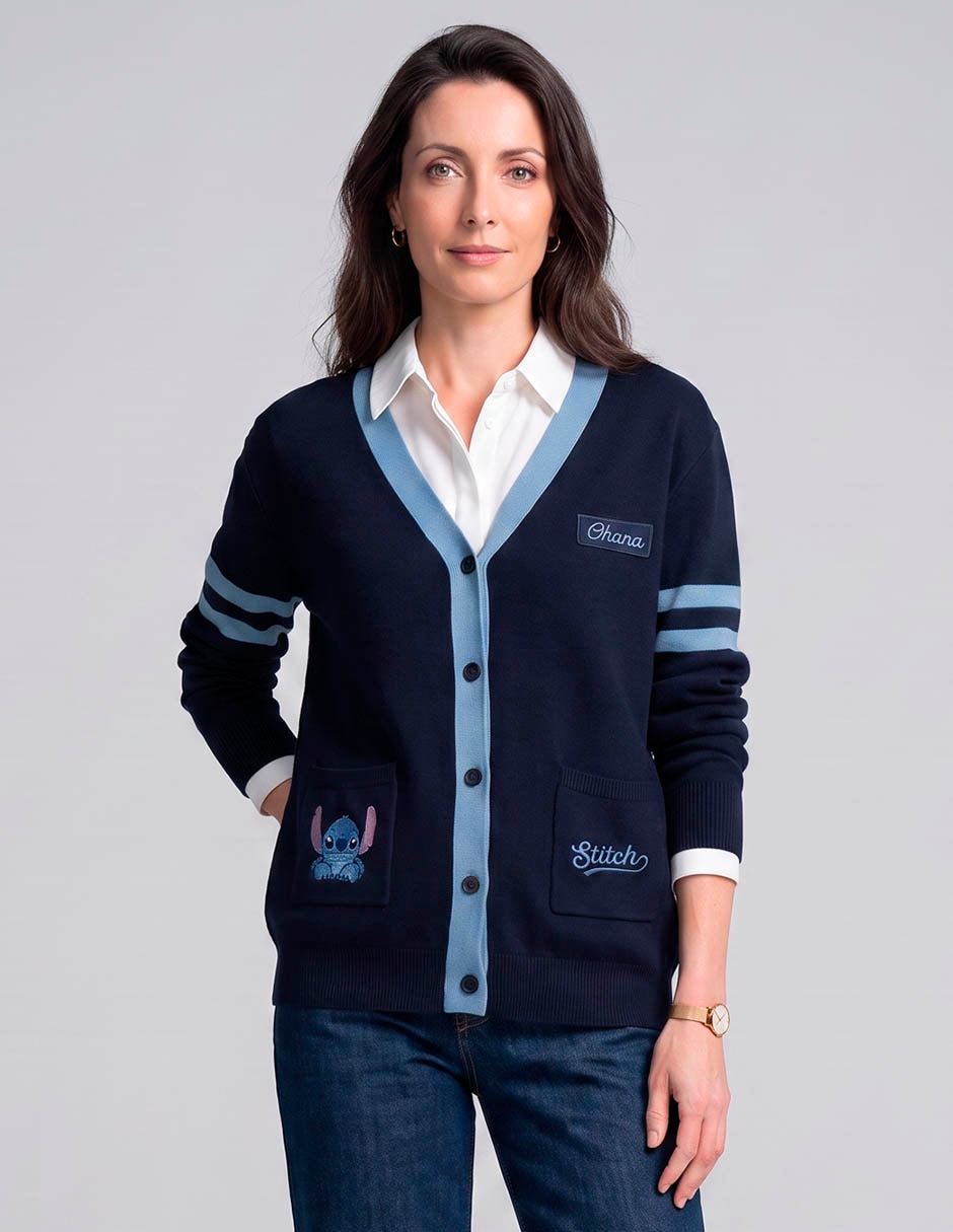 Suéter cuello V para mujer