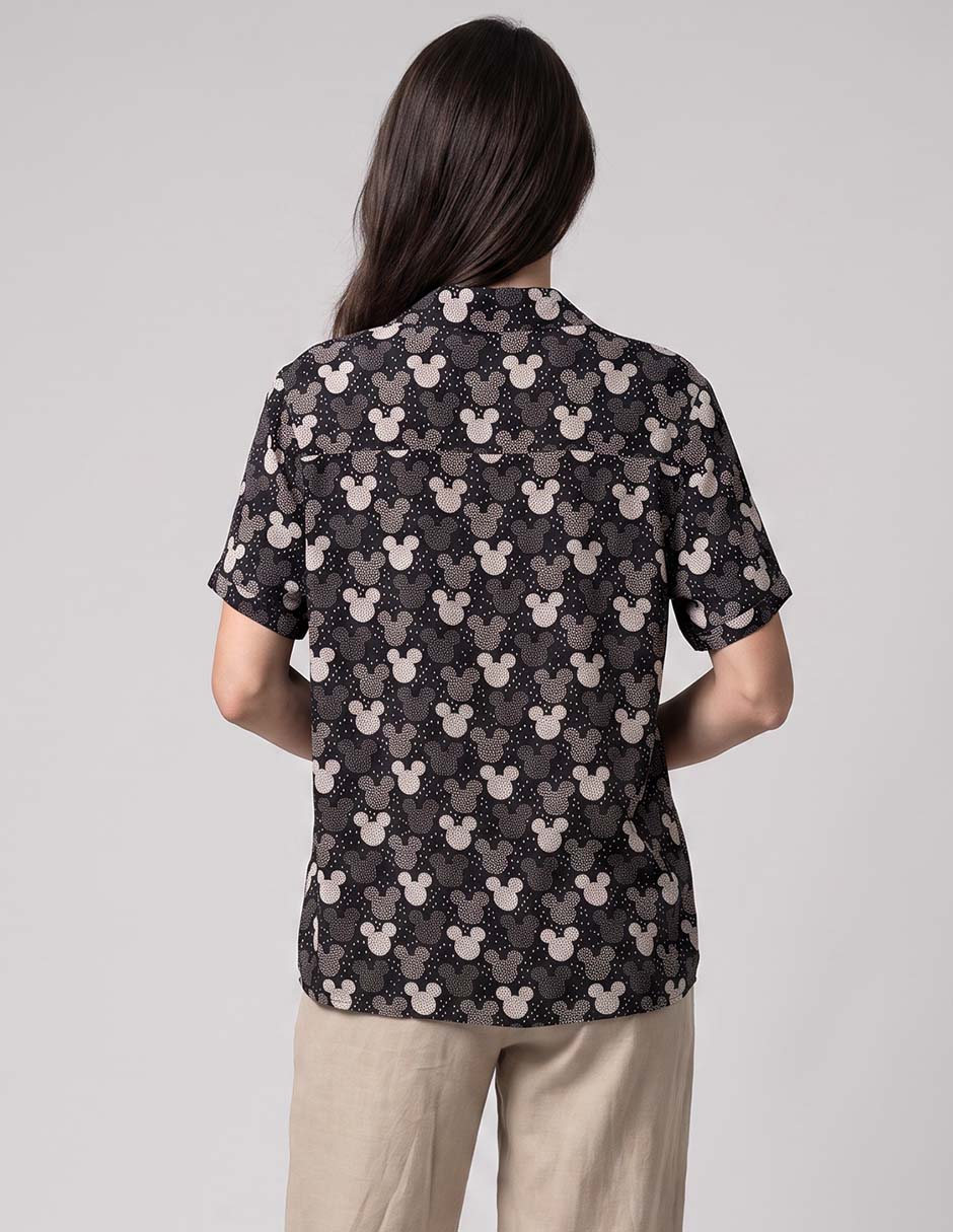 Blusa mickey mouse manga corta para mujer 2