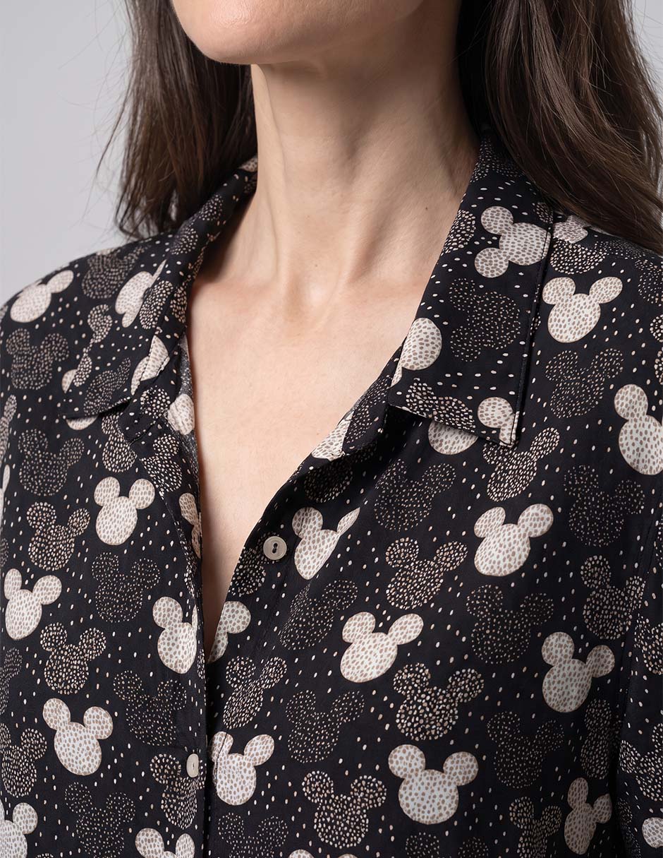 Blusa mickey mouse manga corta para mujer 4