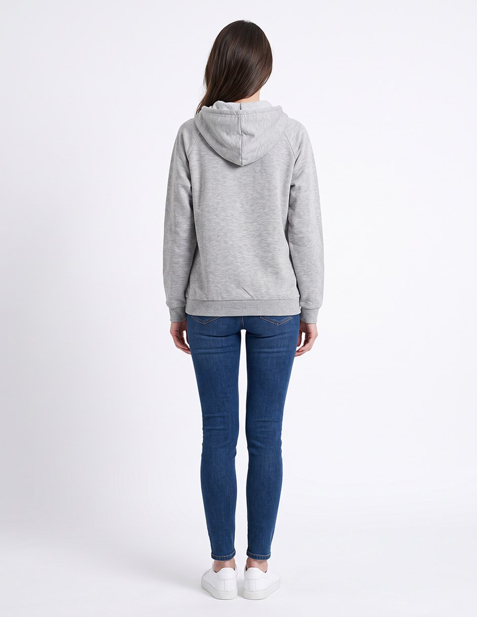 Sudadera con capucha y bolsa para mujer 2