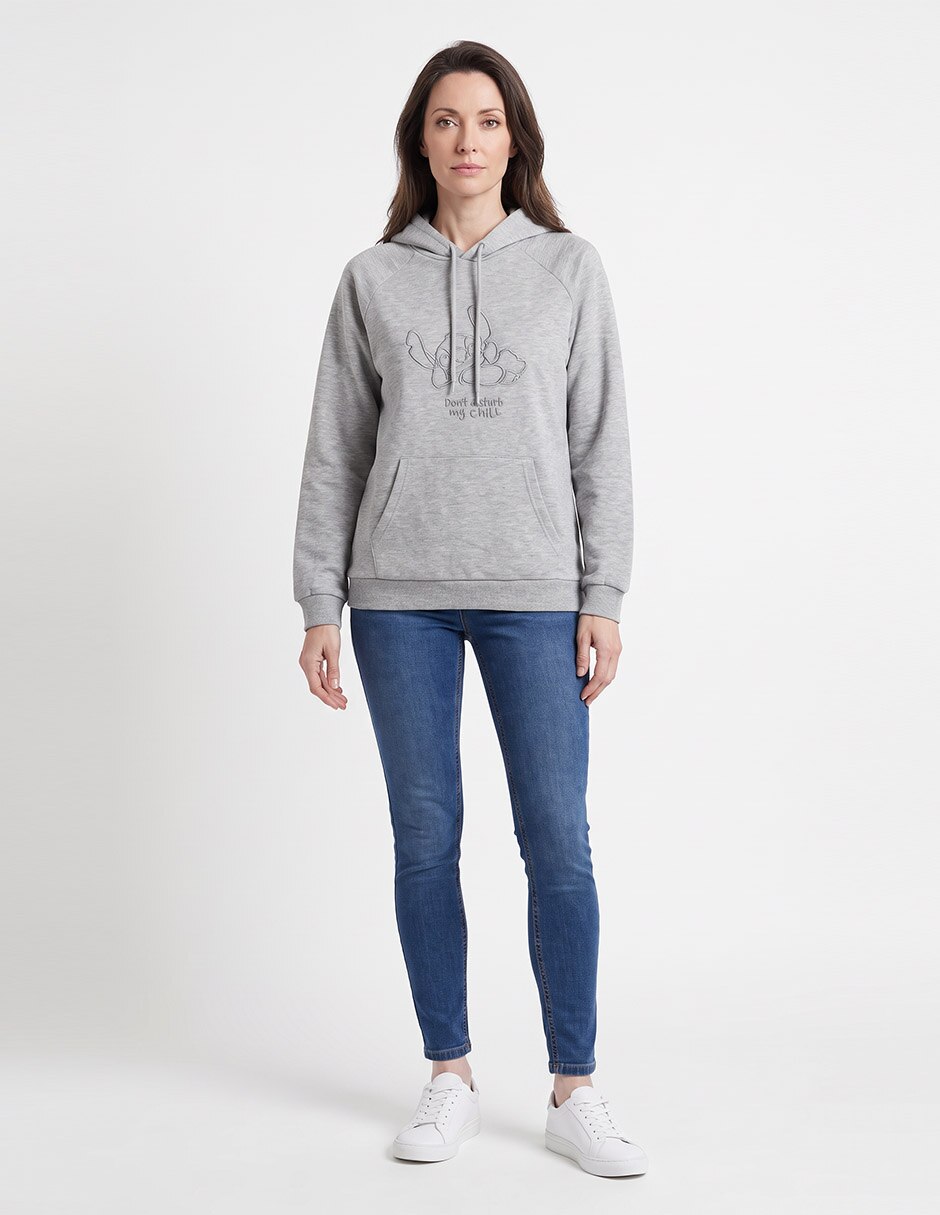Sudadera con capucha y bolsa para mujer 3