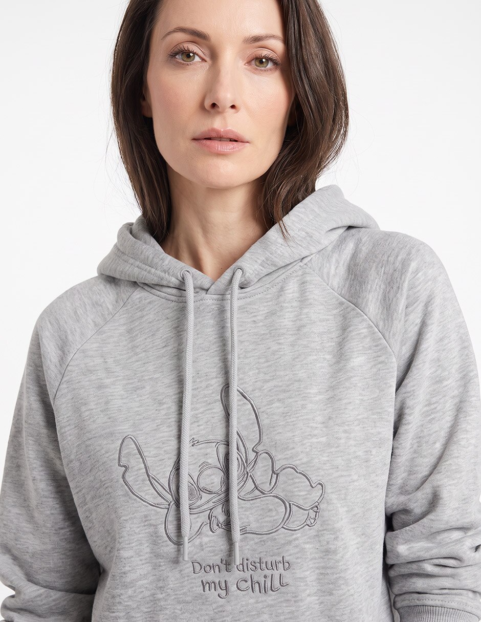 Sudadera con capucha y bolsa para mujer 4