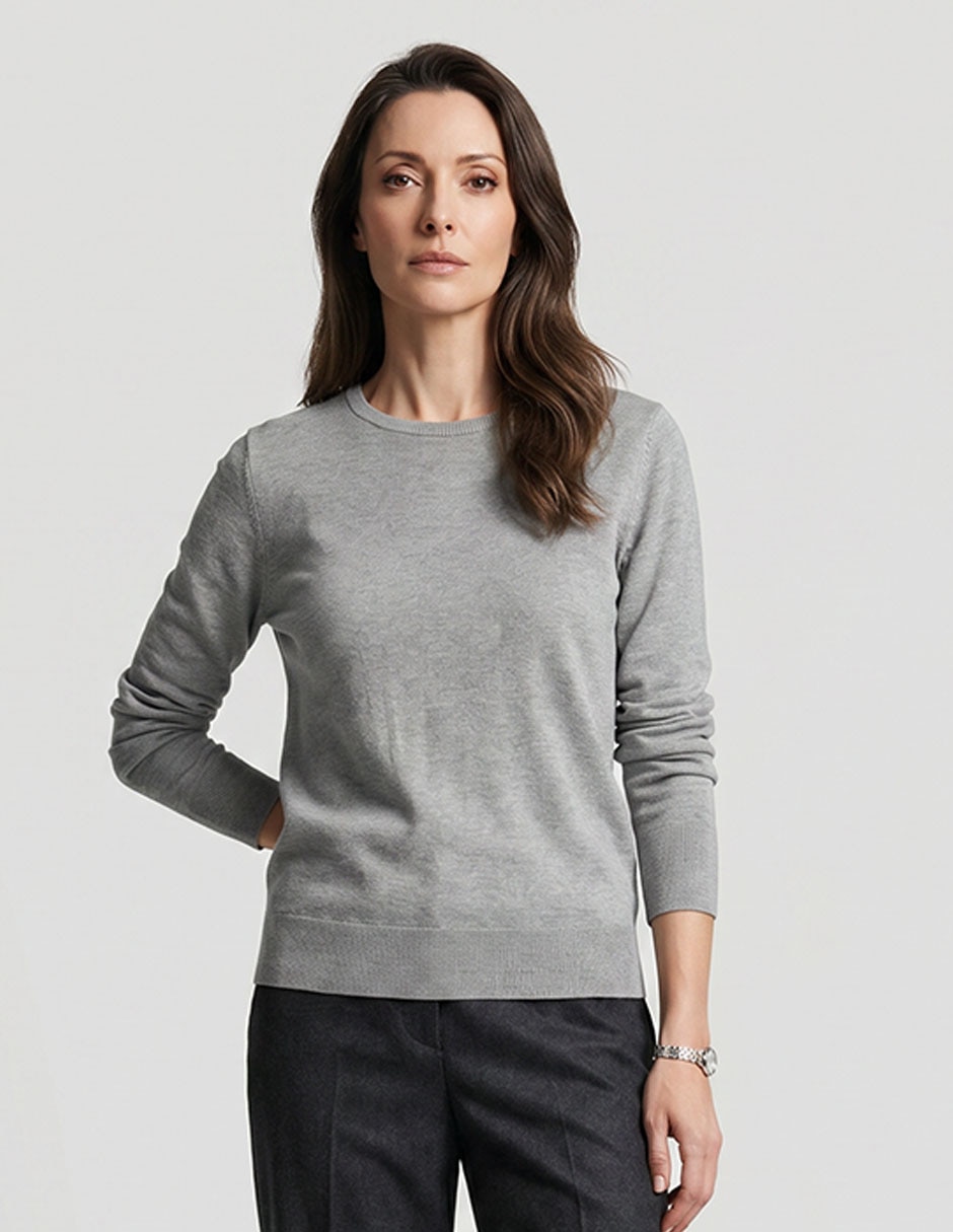 Suéter cuello redondo para mujer Suéter cuello redondo para mujer