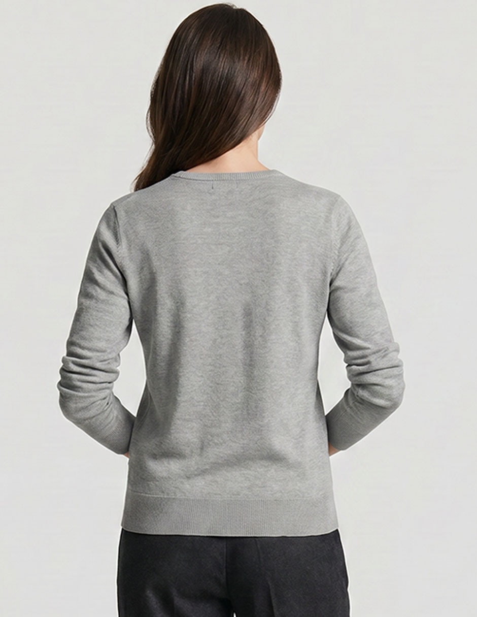 Suéter cuello redondo para mujer 2