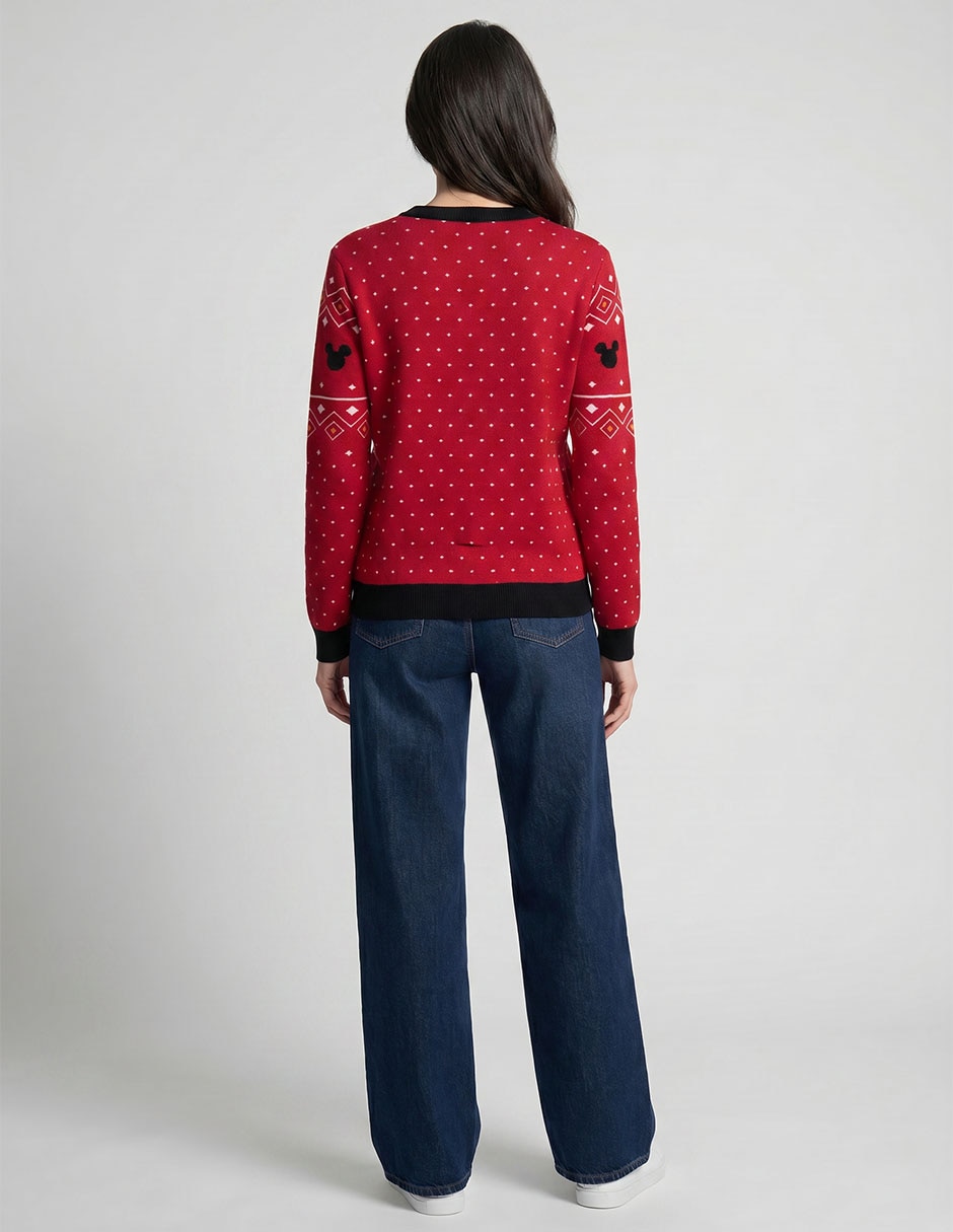 Suéter Navideño cuello redondo para mujer 3
