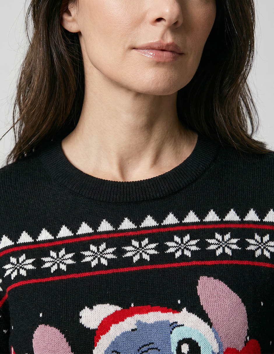 Suéter Navideño cuello redondo para mujer 2