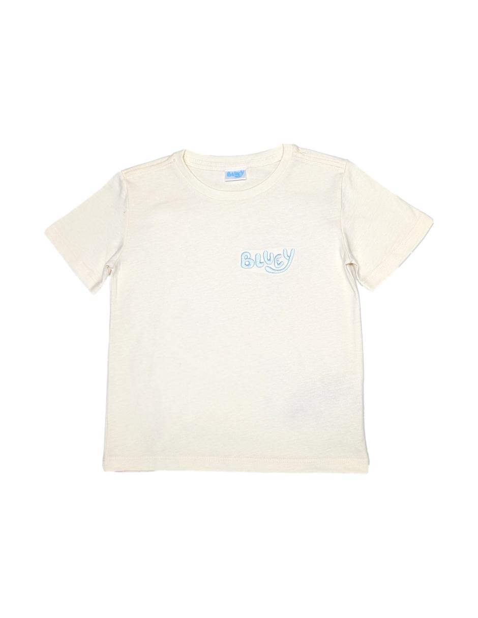 Playera weekend bluey y sus amigos manga corta para niña