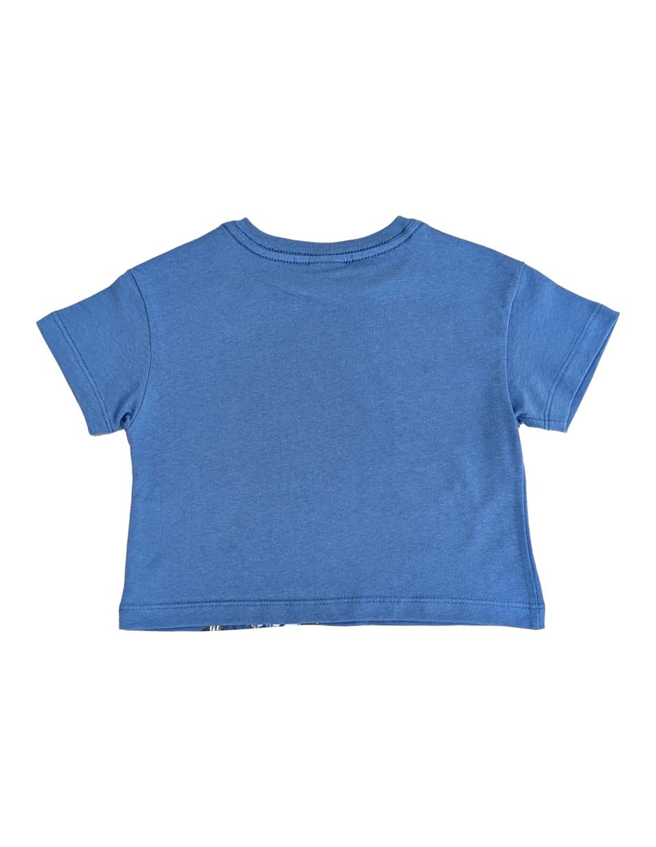 Playera stitch manga corta para niña