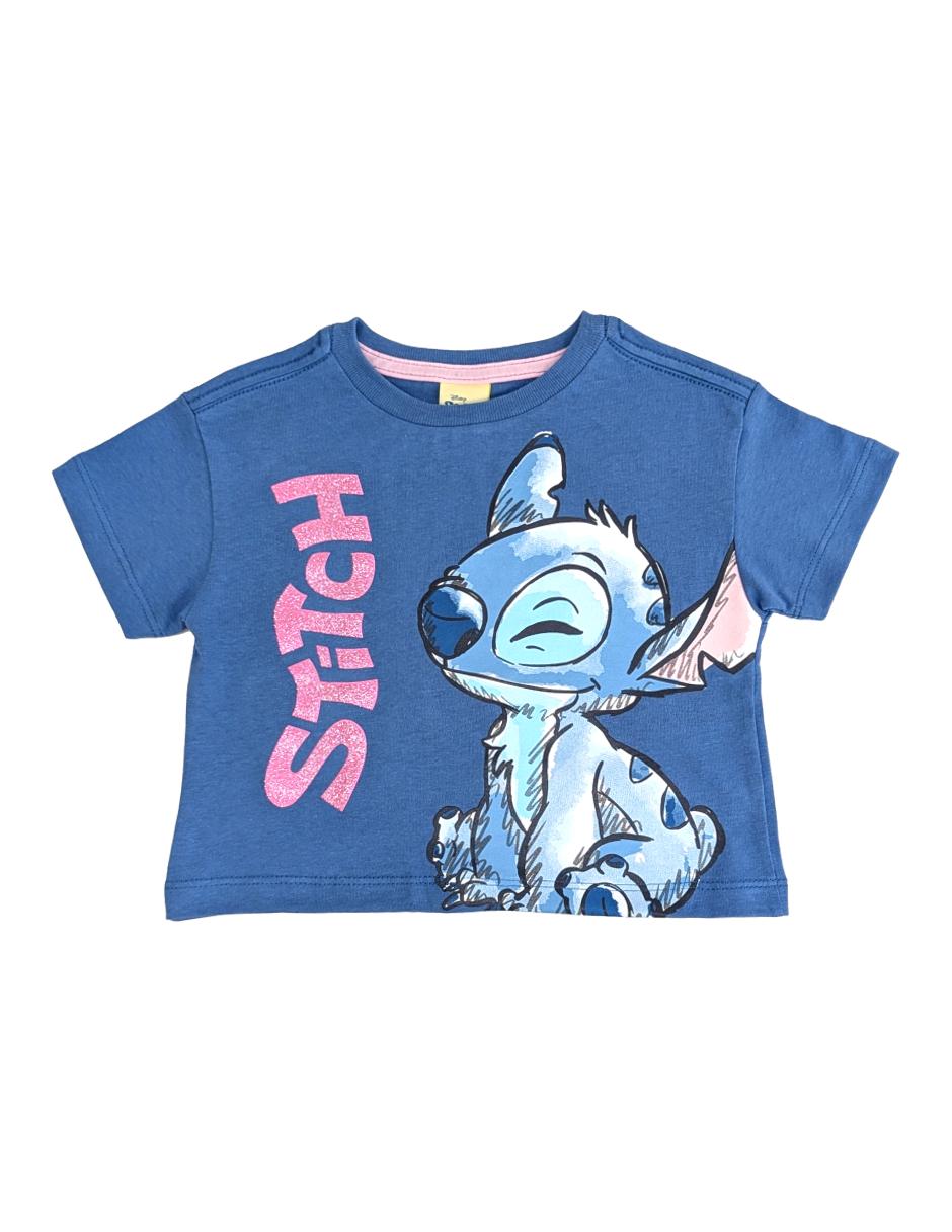 Playera stitch manga corta para niña Playera stitch manga corta para niña