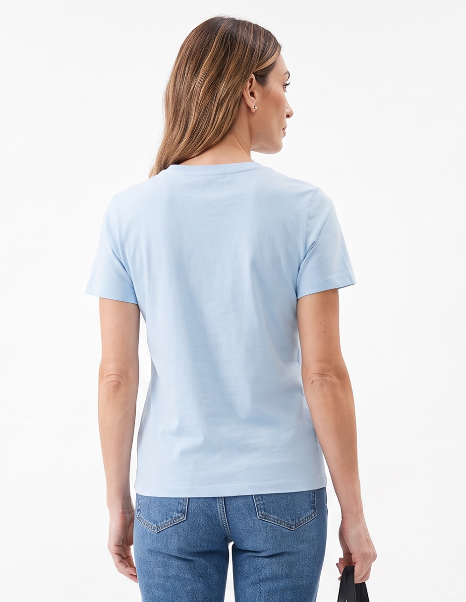 Playera manga corta Mickey Mouse cuello redondo para mujer 2