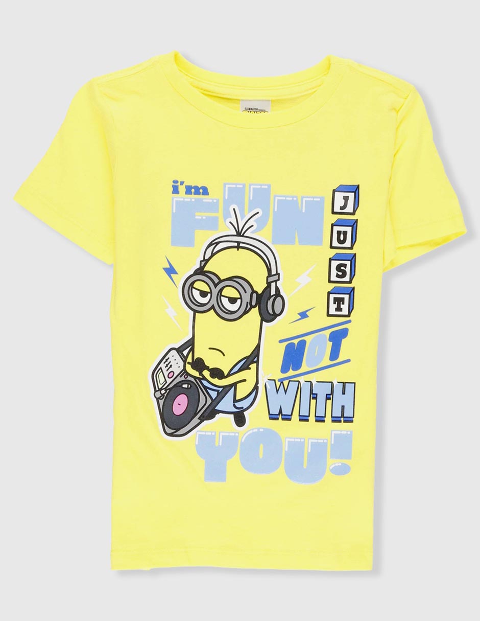 Playera Universal Minions manga corta para niño