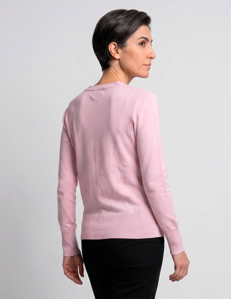 Suéter cuello v para mujer 3