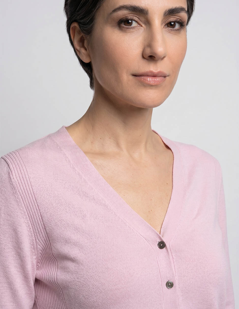 Suéter cuello v para mujer 2