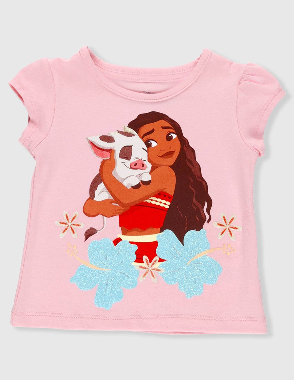 Playera moana manga corta para niña 2