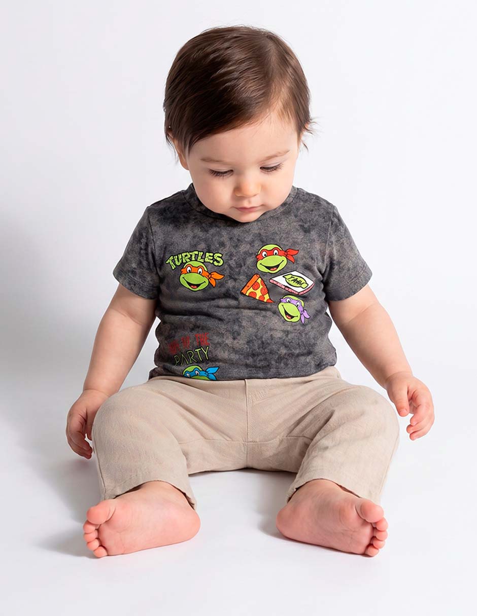 Playera paramount Tortugas Ninja manga corta para niño