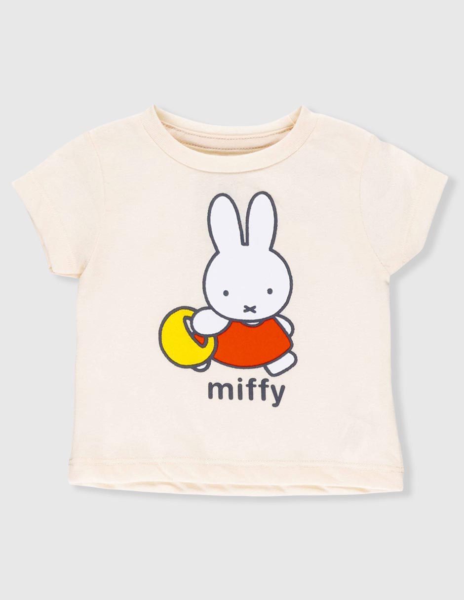 Playera Miffy manga corta para bebé niño