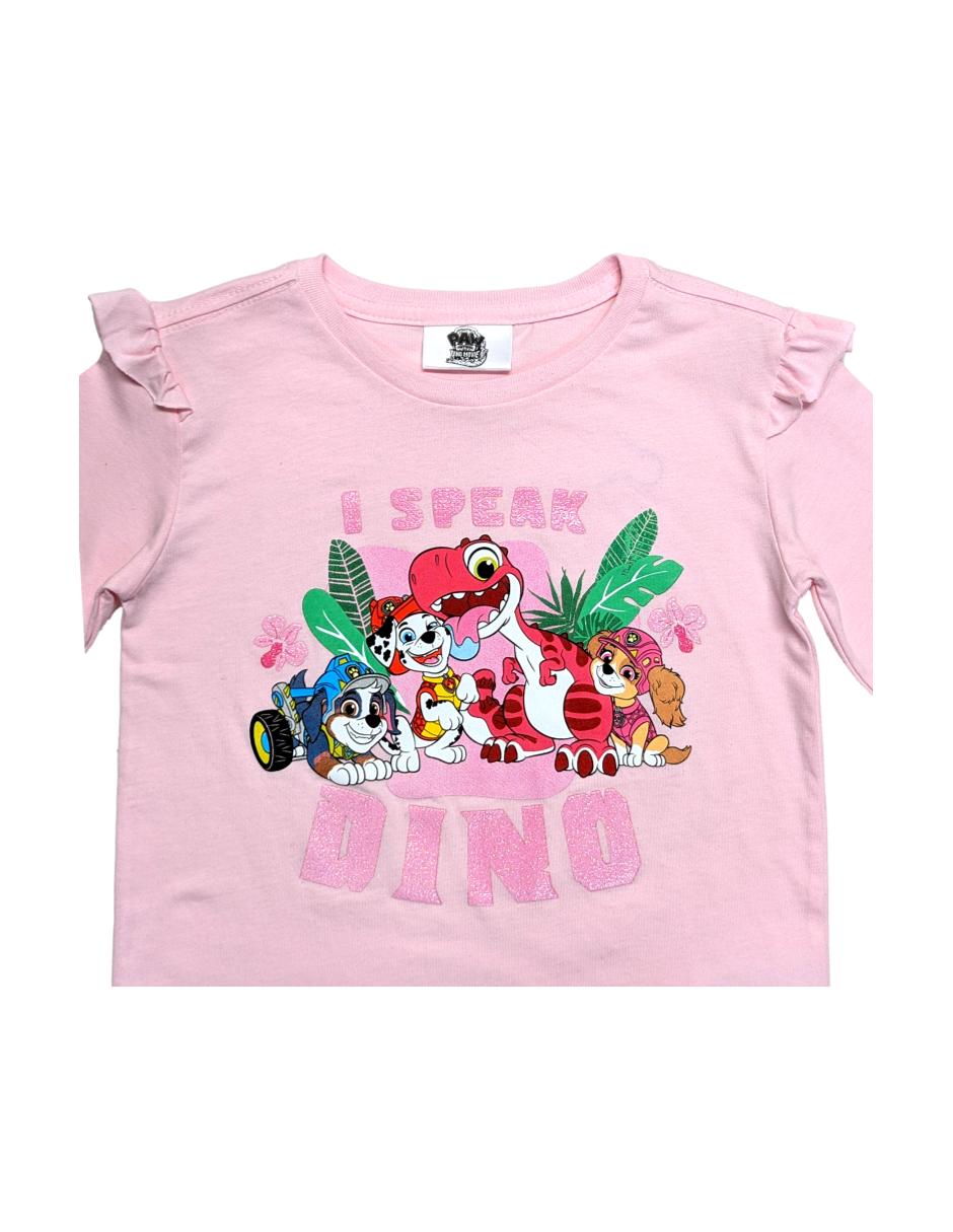 Playera Paw Patrol manga larga para niña