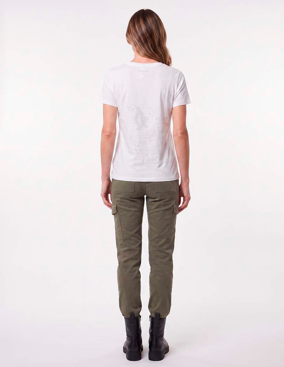 Playera manga corta cuello v mujer 4