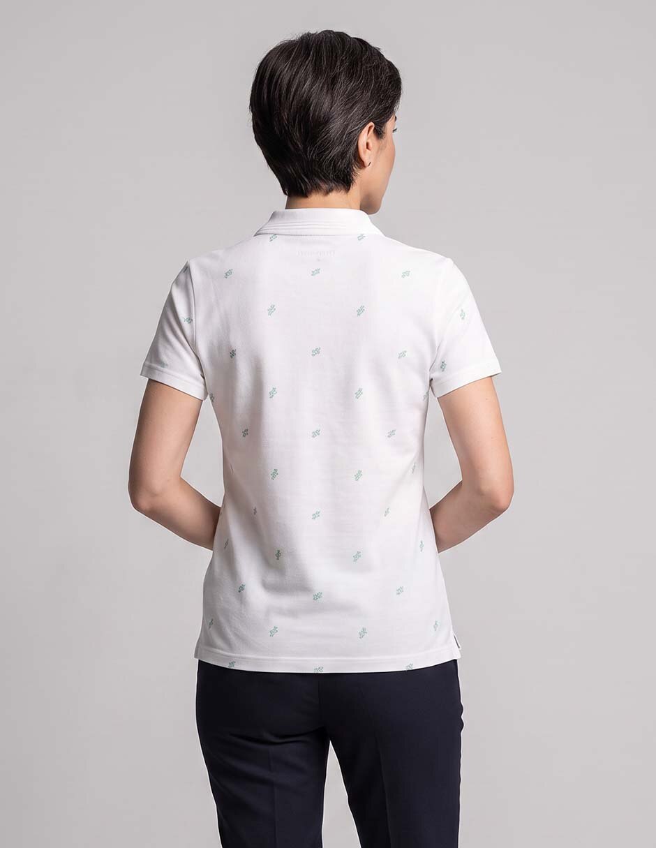 Playera manga corta cuello polo mujer 2