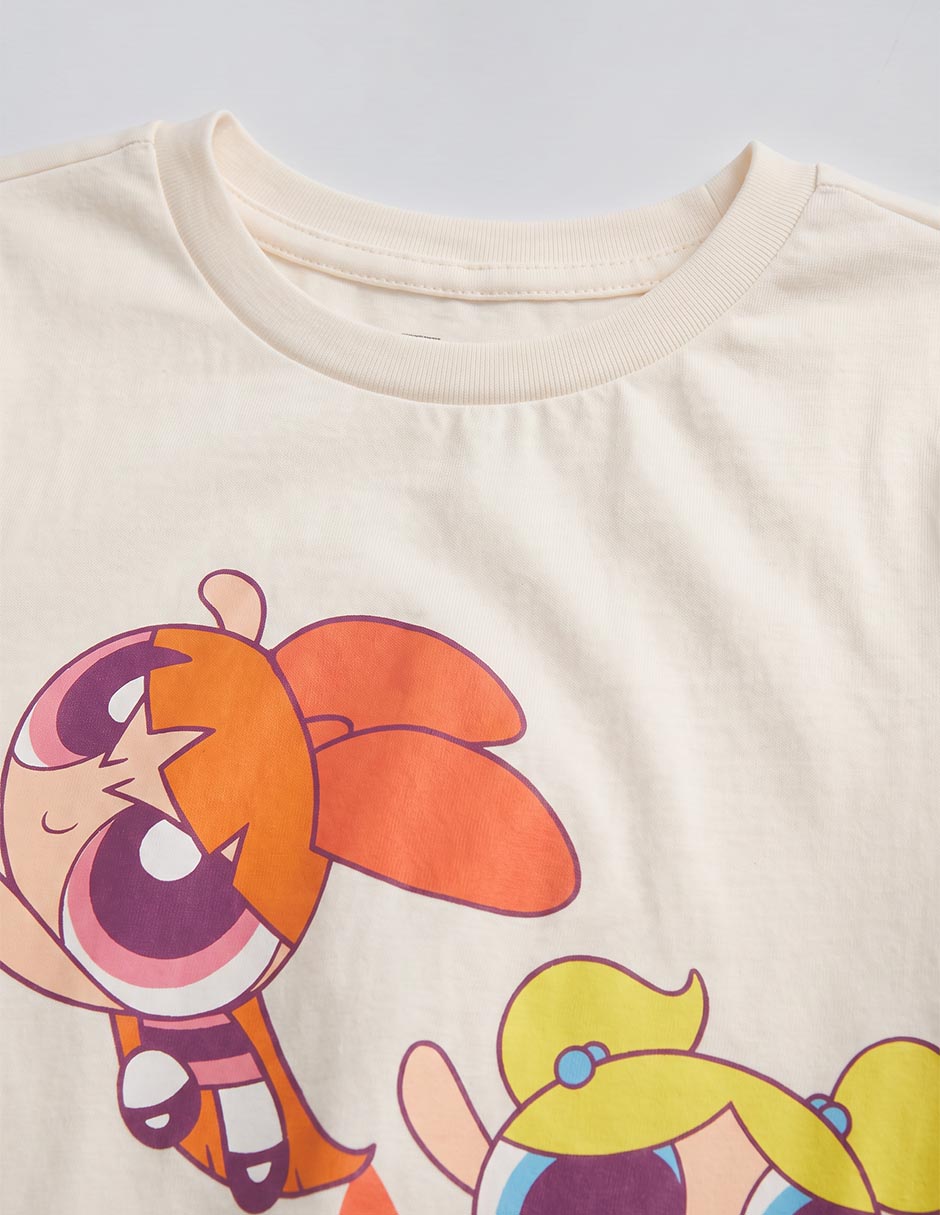 Playera Las Chicas Superpoderosas manga corta para niña 3