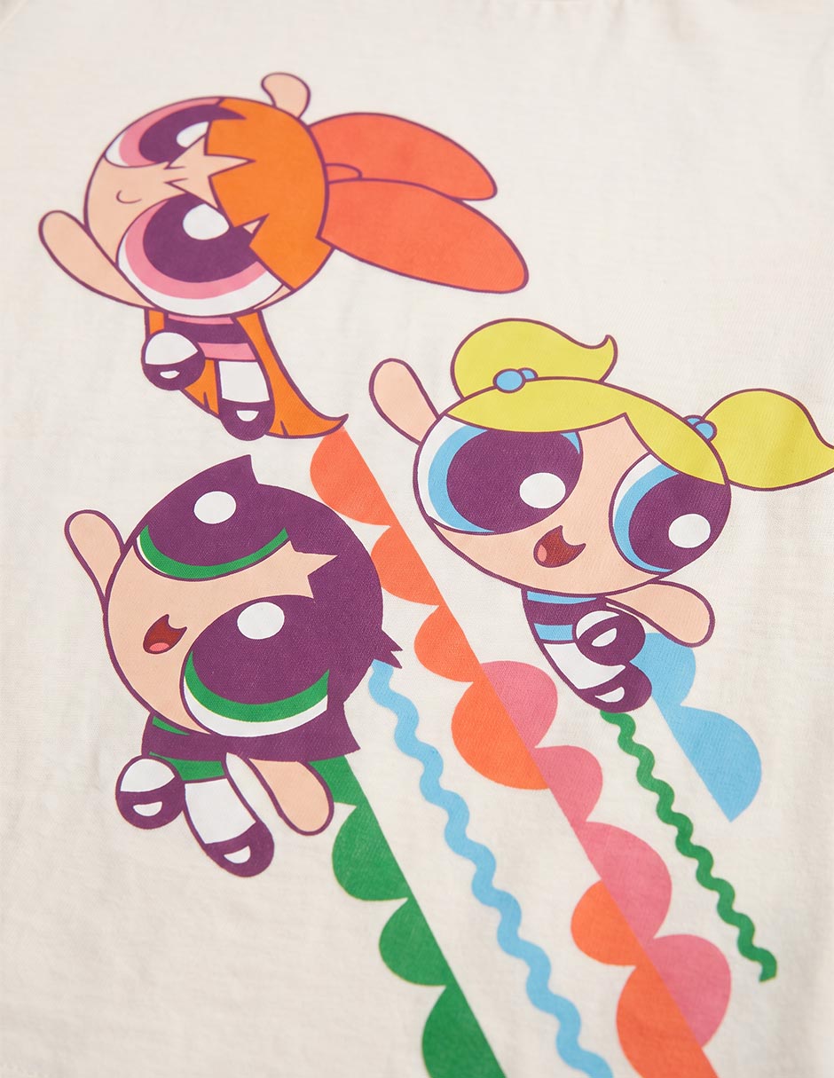 Playera Las Chicas Superpoderosas manga corta para niña 4