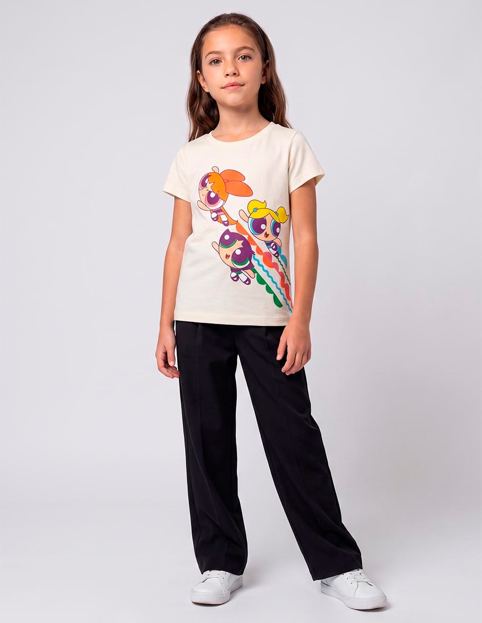 Playera Las Chicas Superpoderosas manga corta para niña 5