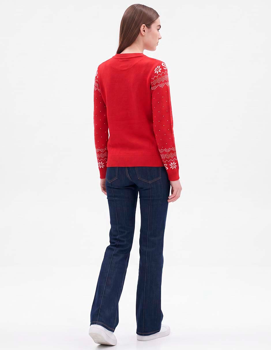 Suéter cuello redondo para mujer 4
