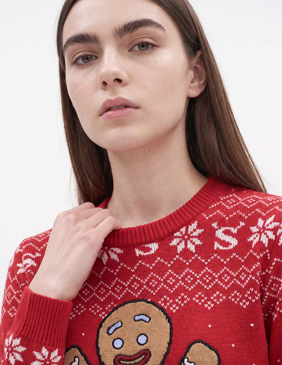 Suéter cuello redondo para mujer 2